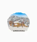 Andorra Refrigerator Magnet,Andorra Souvenir Magnet,Andorra Fridge Magnet,Andorra Tourist Gift,Andorra Travel Souvenir,Winter Village Magnet,Snowy Landscape Fridge Magnet,3D Handcrafted Magnet,Andorra Winter Scene Souvenir,Pyrenees Mountain Magnet