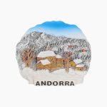 Andorra Refrigerator Magnet,Andorra Souvenir Magnet,Andorra Fridge Magnet,Andorra Tourist Gift,Andorra Travel Souvenir,Winter Village Magnet,Snowy Landscape Fridge Magnet,3D Handcrafted Magnet,Andorra Winter Scene Souvenir,Pyrenees Mountain Magnet