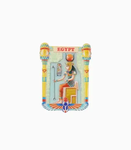 Egypt Refrigerator Magnet,Cairo Souvenir Magnet,Ancient Egypt Fridge Magnet,Pharaoh Queen Magnet,Egyptian Art Magnet,Hieroglyphic Souvenir,Egypt Travel Souvenir,Egyptian History Magnet,Pharaoh-Themed Fridge Decoration,Ceramic Egypt Magnet