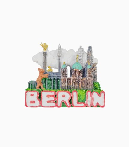 Berlin, Germany Souvenir Fridge Magnet: Landmark Buildings and City Symbols