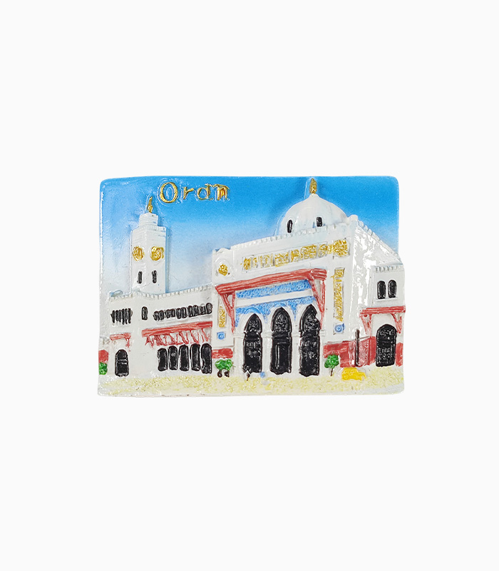 Oran Refrigerator Magnet,Oran Souvenir Magnet,Algeria Fridge Magnet,Algerian Architectural Souvenir,Oran Grand Mosque Magnet,Algeria Travel Souvenir,Oran Tourist Gift,Oran Landmark Magnet,North Africa Fridge Decoration,Oran Historical Buildings Magnet