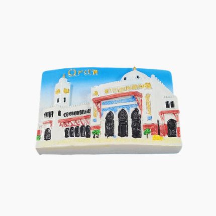 Oran Refrigerator Magnet,Oran Souvenir Magnet,Algeria Fridge Magnet,Algerian Architectural Souvenir,Oran Grand Mosque Magnet,Algeria Travel Souvenir,Oran Tourist Gift,Oran Landmark Magnet,North Africa Fridge Decoration,Oran Historical Buildings Magnet