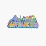 San Francisco Refrigerator Magnet,San Francisco Souvenir Magnet,USA Fridge Magnet,Colorful Cityscape Magnet,Golden Gate Bridge Magnet,San Francisco Landmark Magnet,US Travel Souvenir,San Francisco Tourist Gift,Cable Car Fridge Magnet,Vibrant Cityscape Souvenir