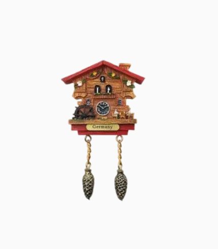 3D Cuckoo Clock Germany Fridge Magnet Tourist Souvenir Refrigerator Magnetic Sticker Hand Painted