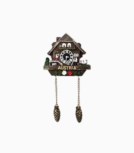 3d cuckoo clock austria fridge magnet souvenir gift & collection，home & kitchen decoration magnetic sticker, austria vienna refrigerator magnet