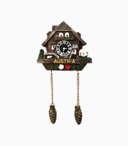 3d cuckoo clock austria fridge magnet souvenir gift & collection，home & kitchen decoration magnetic sticker, austria vienna refrigerator magnet