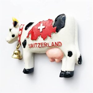 cow of switzerland 3d fridge magnet travel souvenir gift home kitchen decoration magnetic sticker,switzerland refrigerator magnet collection