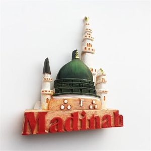 3d madinah saudi arabia fridge magnet travel souvenir refrigerator magnetic sticker hand painted