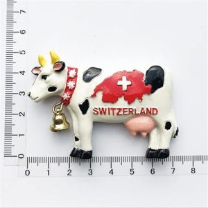 cow of switzerland 3d fridge magnet travel souvenir gift home kitchen decoration magnetic sticker,switzerland refrigerator magnet collection