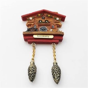 3d cuckoo clock germany fridge magnet tourist souvenir refrigerator magnetic sticker hand painted