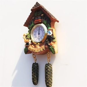 3d cuckoo clock germany fridge magnet travel souvenir gift refrigerator decoration electronic clock resin craft