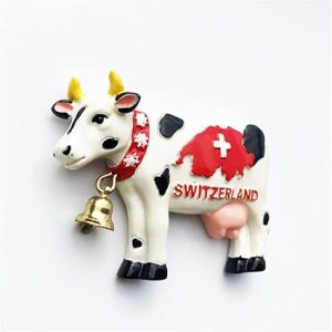 cow of switzerland 3d fridge magnet travel souvenir gift home kitchen decoration magnetic sticker,switzerland refrigerator magnet collection