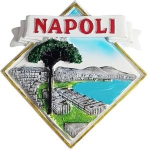 3d napoli italy fridge magnet tourist souvenir refrigerator decoration resin hand painted craft collection