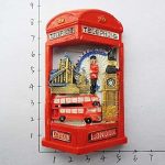 3d london england fridge magnet telephone booth style travel sticker souvenir,home & kitchen decoration promotion gift