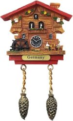 3d cuckoo clock germany fridge magnet tourist souvenir refrigerator magnetic sticker hand painted