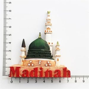 3d madinah saudi arabia fridge magnet travel souvenir refrigerator magnetic sticker hand painted