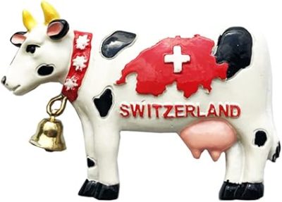 cow of switzerland 3d fridge magnet travel souvenir gift home kitchen decoration magnetic sticker,switzerland refrigerator magnet collection