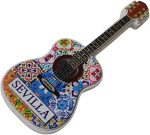 3d guitar shape sevilla spain fridge magnet travel souvenir refrigerator decoration resin craft collection