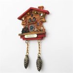 3d cuckoo clock germany fridge magnet tourist souvenir refrigerator magnetic sticker hand painted