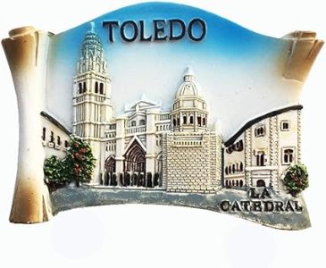 toledo cathedral spain 3d fridge magnet tourist souvenir gift collection home & kitchen decoration magnetic sticker toledo spain refrigerator magnet