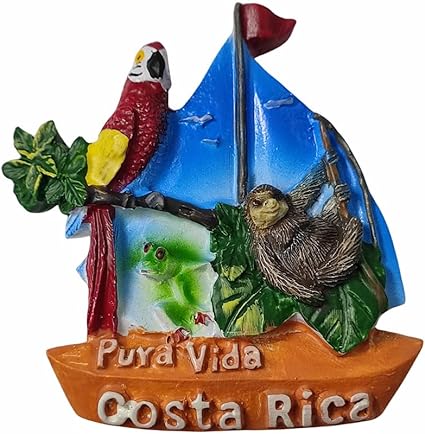 3d costa rica fridge magnet travel souvenir refrigerator decoration magnetic sticker hand painted craft collection