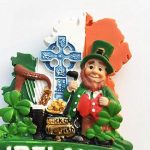 ireland 3d fridge magnet, home & kitchen decoration magnetic sticker ireland refrigerator magnet travel souvenir gift