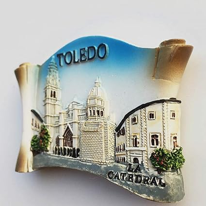 toledo cathedral spain 3d fridge magnet tourist souvenir gift collection home & kitchen decoration magnetic sticker toledo spain refrigerator magnet