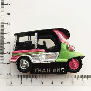 tuk tuk thailand 3d fridge magnet tourist souvenir gift, home kitchen decoration magnetic sticker thailand refrigerator magnet collection