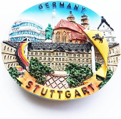 stuttgart germany fridge magnet souvenir gift refrigerator magnetic sticker collection