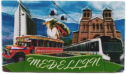 3d medellin colombia fridge magnet travel souvenir gift home kitchen decoration refrigerator magnetic sticker magnet collection