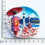 3d tokyo japan fridge magnet travel souvenir gift refrigerator magnetic sticker craft collection