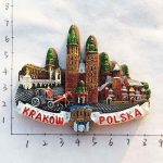 3d krakow poland fridge magnet souvenir gift,home & kitchen decoration magnetic sticker krakow poland refrigerator magnet tourist souvenir gift
