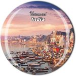 varanasi india fridge magnet travel souvenir gift home kitchen decoration magnetic sticker crystal refrigerator magnet collection