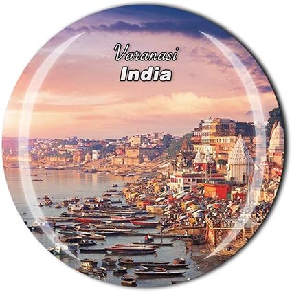 varanasi india fridge magnet travel souvenir gift home kitchen decoration magnetic sticker crystal refrigerator magnet collection