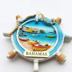 3d rudder shape bahamas north america fridge magnet travel souvenir gift collection home & kitchen decoration magnetic sticker, bahamas refrigerator magnet