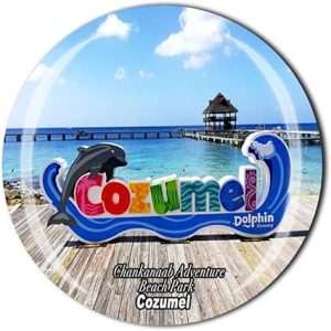 chankanaab adventure beach park cozumel mexico fridge magnet souvenir crystal refrigerator magnetic sticker