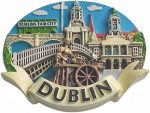 dublin ireland fridge magnet travel souvenir refrigerator decoration 3d magnetic sticker hand painted craft collection