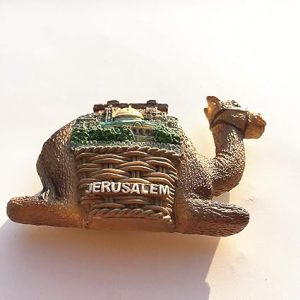 camel shape jerusalem israel 3d fridge magnet travel souvenir gift home kitchen decoration magnetic sticker, jerusalem israel refrigerator magnet collection