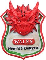 3d wales uk fridge magnet travel souvenir magnetic sticker hand painted craft