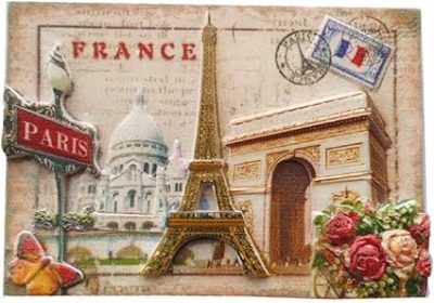 paris france 3d fridge magnet souvenir gift,home & kitchen decoration magnetic sticker paris france refrigerator magnet collection