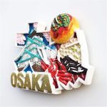 3d osaka japan fridge magnet travel souvenir gift home kitchen refrigerator decoration magnetic sticker craft collection