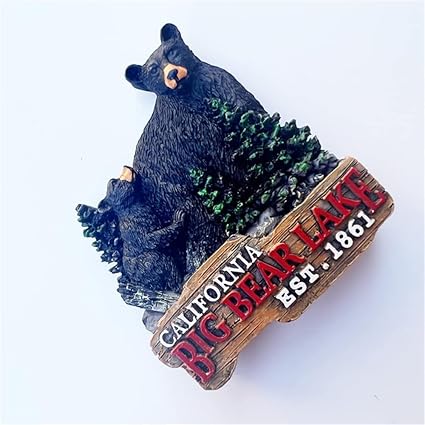 big bear lake california usa fridge magnet travel souvenir refrigerator magnet decoration hand painted craft