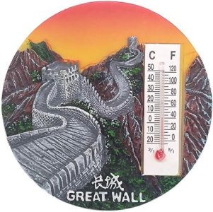 thermometer style great wall beijing china fridge magnet tourist souvenir gift home & kitchen decoration magnetic sticker great wall peking refrigerator magnet collection