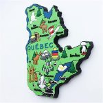 map style quebec canada fridge magnet souvenir gift 3d magnetic sticker collection