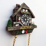 3d cuckoo clock austria fridge magnet souvenir gift & collection，home & kitchen decoration magnetic sticker, austria vienna refrigerator magnet