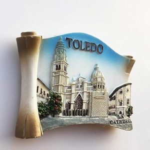 toledo cathedral spain 3d fridge magnet tourist souvenir gift collection home & kitchen decoration magnetic sticker toledo spain refrigerator magnet