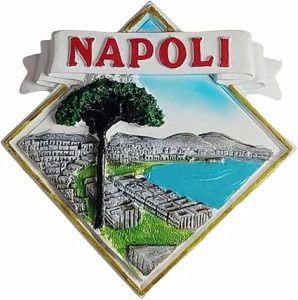 3d napoli italy fridge magnet tourist souvenir refrigerator decoration resin hand painted craft collection