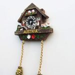 3d cuckoo clock austria fridge magnet souvenir gift & collection，home & kitchen decoration magnetic sticker, austria vienna refrigerator magnet