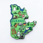 map style quebec canada fridge magnet souvenir gift 3d magnetic sticker collection