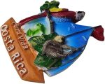 3d costa rica fridge magnet travel souvenir refrigerator decoration magnetic sticker hand painted craft collection